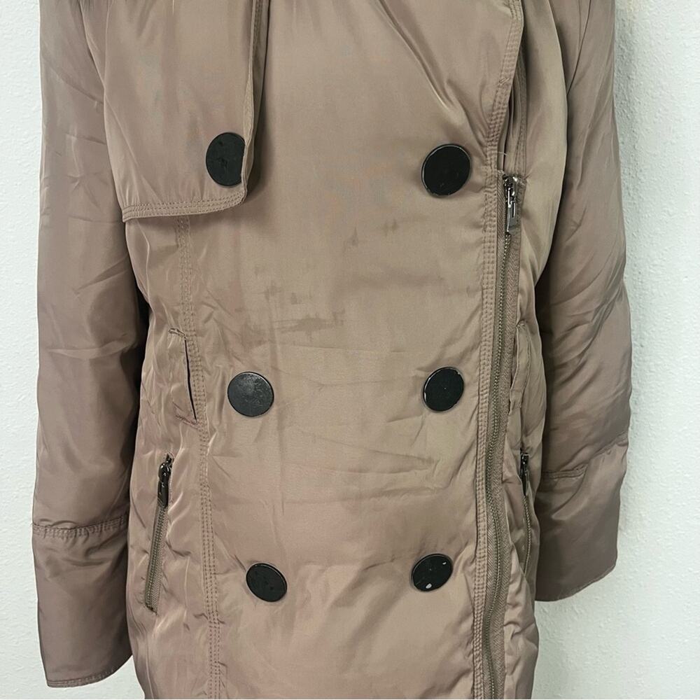 MaxMara Down Puffer Coat Brown Fur Hooded - Picture 5 of 9